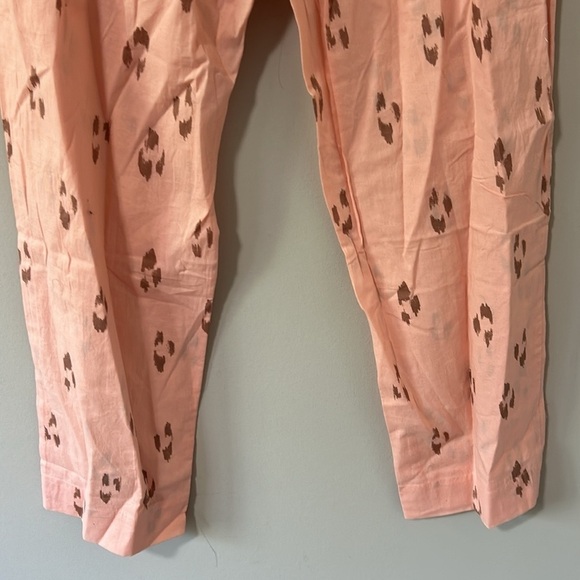 Eberjey Organic Sandwashed Cotton
Printed Long PJ Set Animal Spot Rose Sz S NEW - Picture 11 of 12